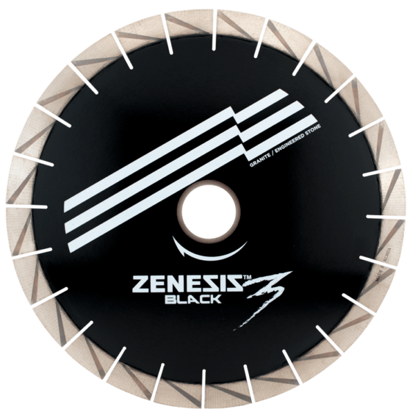 Zenesis® Black 3 Granite Bridge Saw Blade 25mm Segment