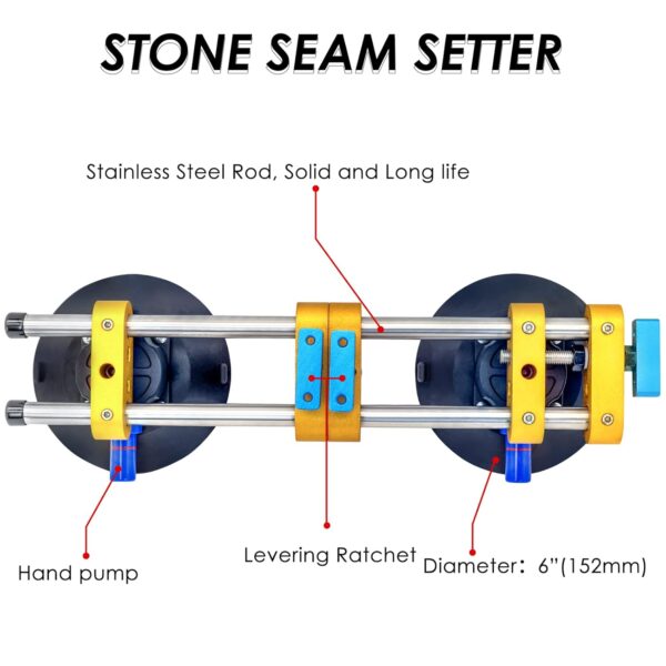 Seam Setter Leveler & Back Splash Holder | Dual 6 inch - Image 2